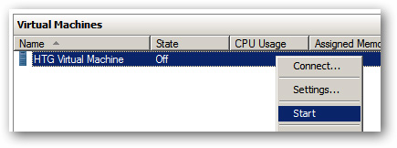 Khởi động máy ảo