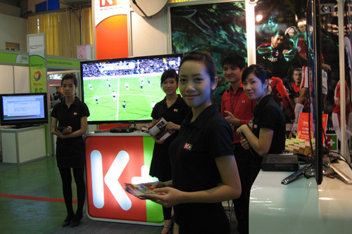 Dịch vụ truyền hình vệ tinh K+ sẽ là đối thủ đáng gờm của Viettel trong lĩnh vực truyền hình trả tiền. 