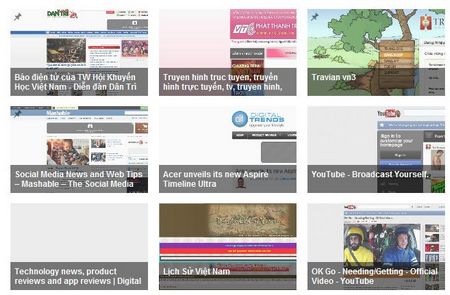 Danh sách các ứng dụng đang được thử nghiệm cho Firefox