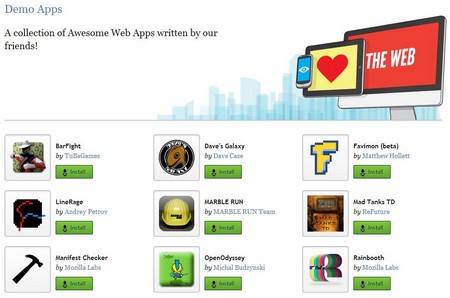 Danh sách các ứng dụng đang được thử nghiệm cho Firefox