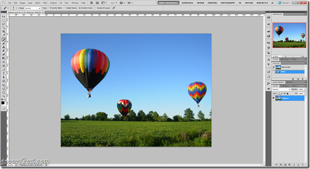 Tìm hiểu về Content Aware Fill trong Adobe Photoshop CS5
