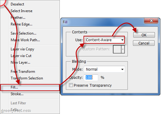 Tìm hiểu về Content Aware Fill trong Adobe Photoshop CS5
