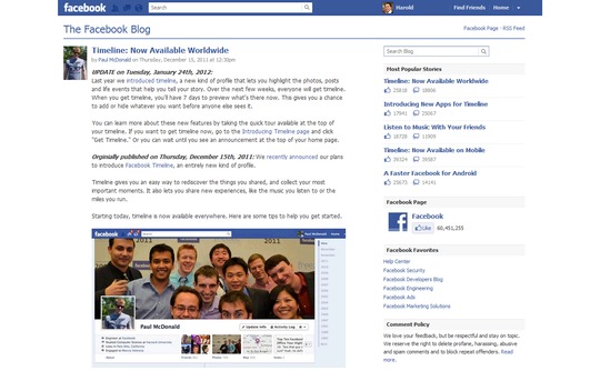 Hướng dẫn quản lý Facebook Timeline