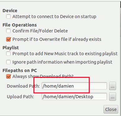 thay đổi đường dẫn mặc định
