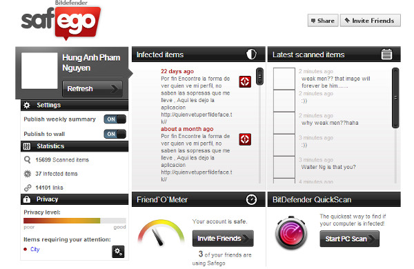 3 “Cỗ máy” quét virus, mã độc cho Facebook 3 “Cỗ máy” quét virus, mã độc cho Facebook