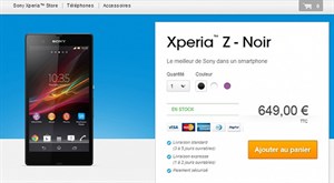 Sony Xperia Z bắt đầu được bán tại Pháp, 18 triệu đồng