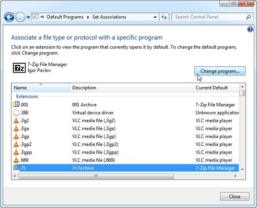 7 cách thay đổi các ứng dụng mặc định trong Windows 7 cách thay đổi các ứng dụng mặc định trong Windows