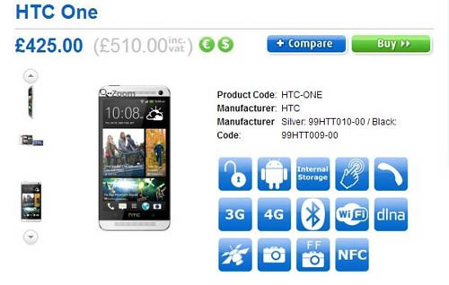 Giá và thời điểm lên kệ HTC One Giá và thời điểm lên kệ HTC One