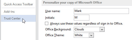 Cách mở các file bị khoá trong Office 2013