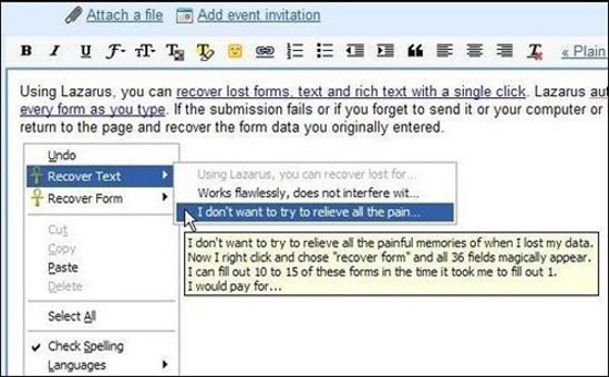 Khôi phục văn bản soạn thảo dở bị mất trên trình duyệt Khôi phục văn bản soạn thảo dở bị mất trên trình duyệt