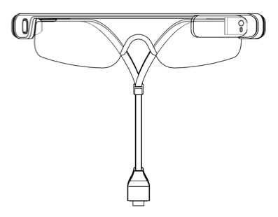 Dây kết nối của kính thông minh của samsung Kính thông minh của Samsung có cả... dây kết nối smartphone