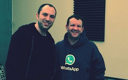 Đôi bạn sáng lập WhatsApp thành tỷ phú vì ghét quảng cáo