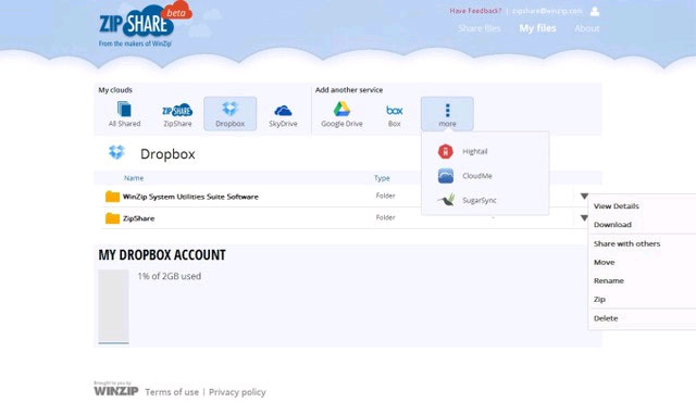 WinZip ra mắt công cụ quản lý dữ liệu "đám mây"