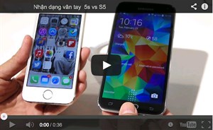 Video so sánh mở khóa vân tay: 5S vs S5