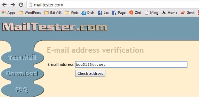 Trang chủ Mail Tester Cách xác thực địa chỉ email là thật hay giả