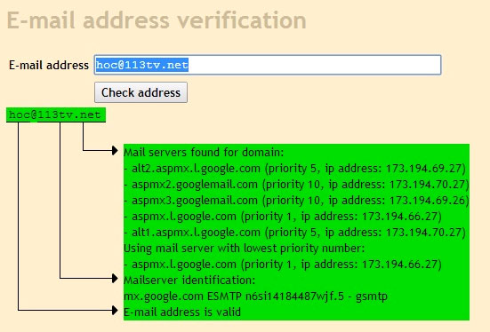 Phân tích email trên Mail Tester Cách xác thực địa chỉ email là thật hay giả