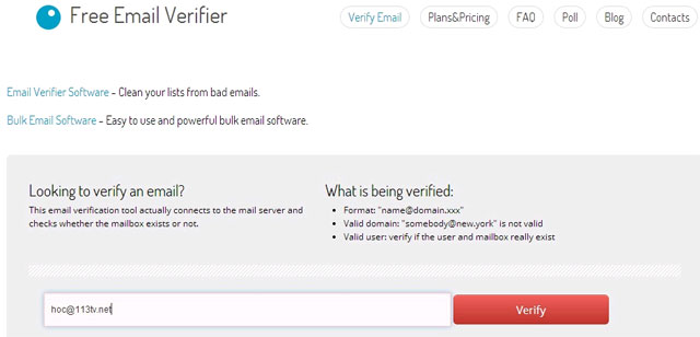 Free Email Verifier Cách xác thực địa chỉ email là thật hay giả