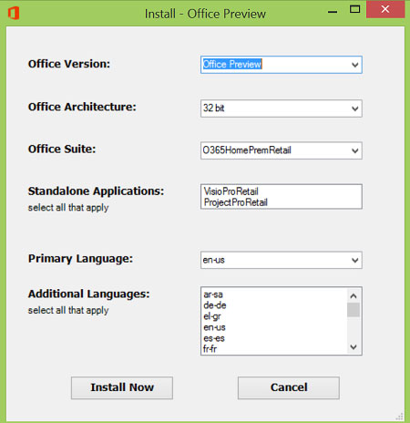 Office 2016 Technical Preview Office 2016 Technical Preview