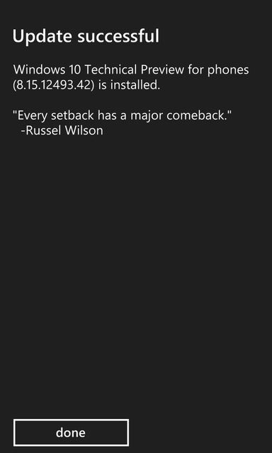 Những ảnh chụp màn hình đầu tiên của Windows 10 for Phones