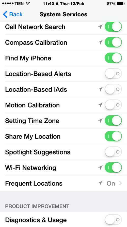 Hướng dẫn cài đặt trong Settings iOS 8 để tiết kiệm pin cho iPhone