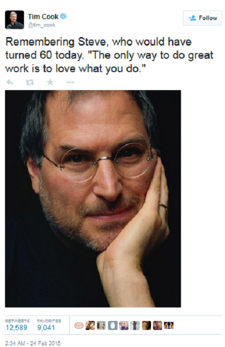 Chia sẻ của Tim Cook về huyền thoại Steve Jobs