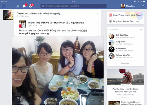 Facebook đang thử nghiệm sidebar mới cho app trên iPad Facebook đang thử nghiệm sidebar mới cho app trên iPad
