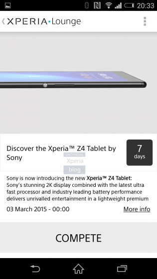 Sony Xperia Z4 Tablet Sony Xperia Z4 Tablet