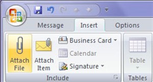Tự động chỉnh lại kích thước ảnh đính kèm trong Outlook 2007
