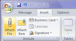 Tự động chỉnh lại kích thước ảnh đính kèm trong Outlook 2007