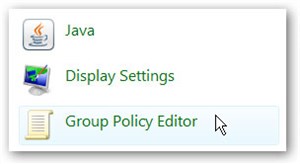 Thêm Group Policy Editor vào Control Panel