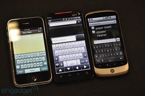 HTC EVO 4G, iPhone 3GS và Nexus One