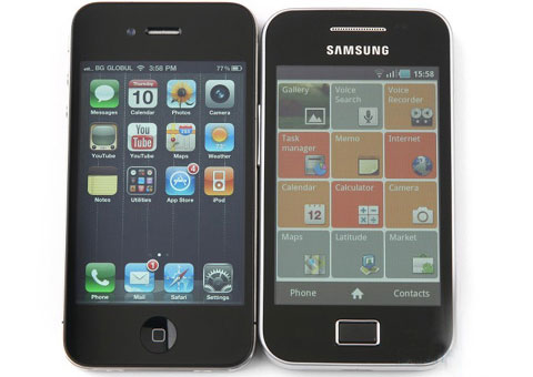 Android giống iPhone 4 của Samsung về VN