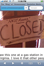 Phiền toái web di động