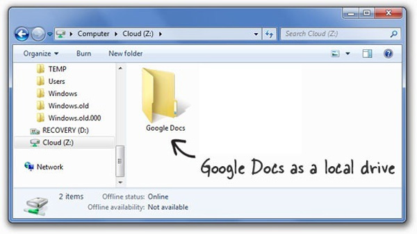 Sử dụng Microsoft Office cùng với Google Docs