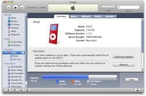 Làm gì khi iPod bị "treo táo"? 