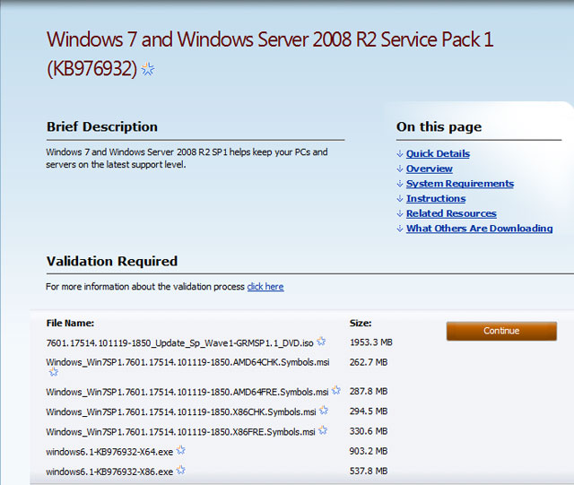 Cài đặt & Gỡ bỏ Service Pack 1 trên Windows 7