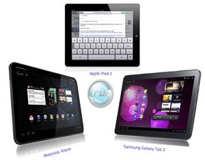 Máy tính bảng nào tốt nhất? iPad 2, Xoom hay Galaxy Tab