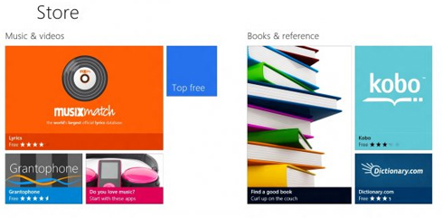 Nhạc, video và sách.