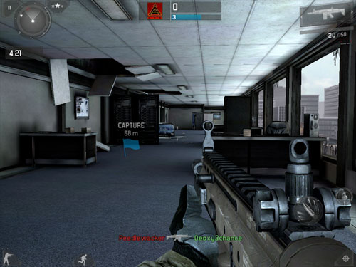 Game Mordern Combat 3 cần chờ thời gian để nâng cấp cho New iPad. 