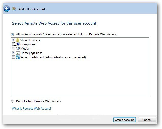 select remote access