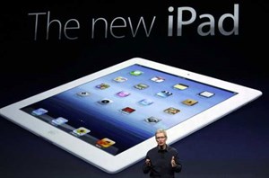 Lướt web trên New iPad chỉ ngang iPad 2