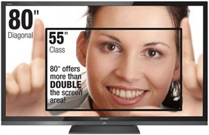 TV LED 3D 'khổng lồ' của Sharp giá lên tới 6.000 USD