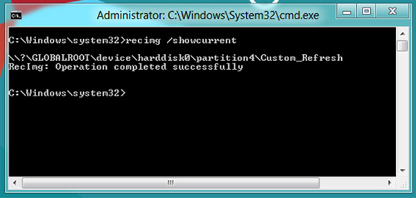 Tạo điểm Refresh trên Windows 8
