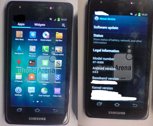 Galaxy i9300 4,7 inch được đồn là Galaxy M