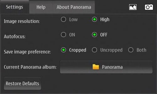 Nokia N9 có ứng dụng chụp ảnh panorama