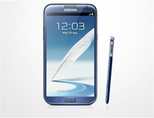 Samsung Galaxy Note II có thêm màu xanh