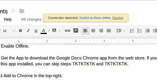 Cách kích hoạt Google Docs Offline trên Chromebook