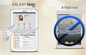Samsung đưa ra 6 lý do chọn Galaxy Note 8.0 thay cho iPad Mini