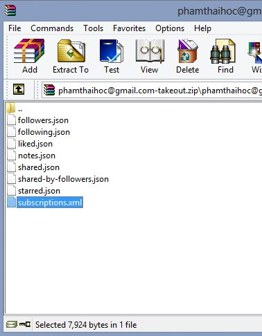 Hướng dẫn sao lưu dữ liệu Google Reader Feeds