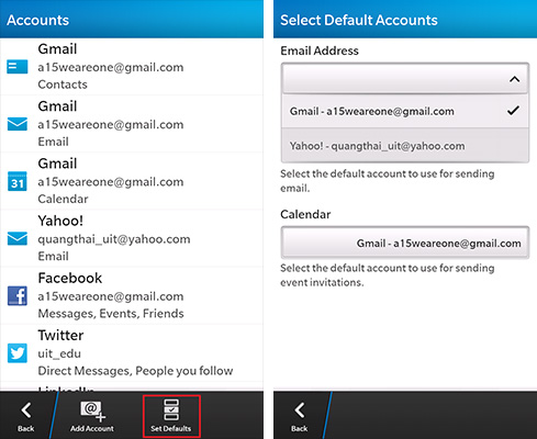 Sử dụng BlackBerry Hub trên BlackBerry Z10
